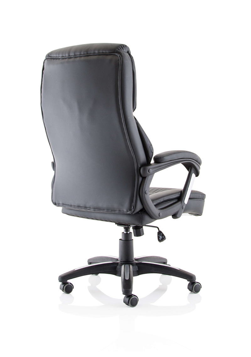Stratford High Back Executive Black Leather Office Chair with Arms - Image 7