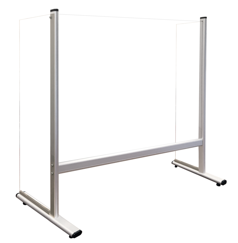 Counter And Desk Glass Protection Screen With Side Panels - Image 3