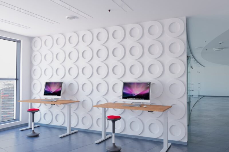 Air Height Adjustable Desk With Cable Ports - Image 28