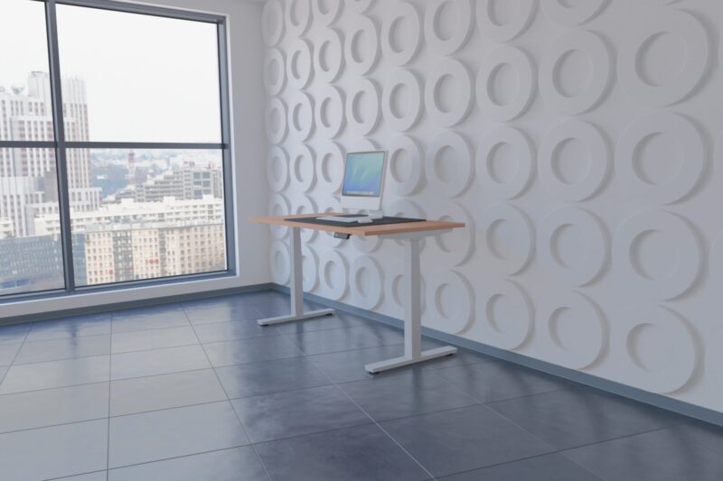 Air Height Adjustable Desk With Cable Ports - Image 30