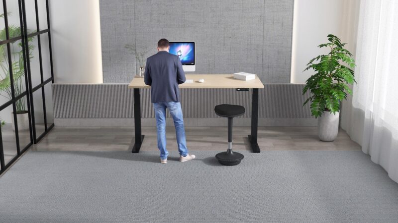 Air Height Adjustable Desk without Cable Ports - Image 80