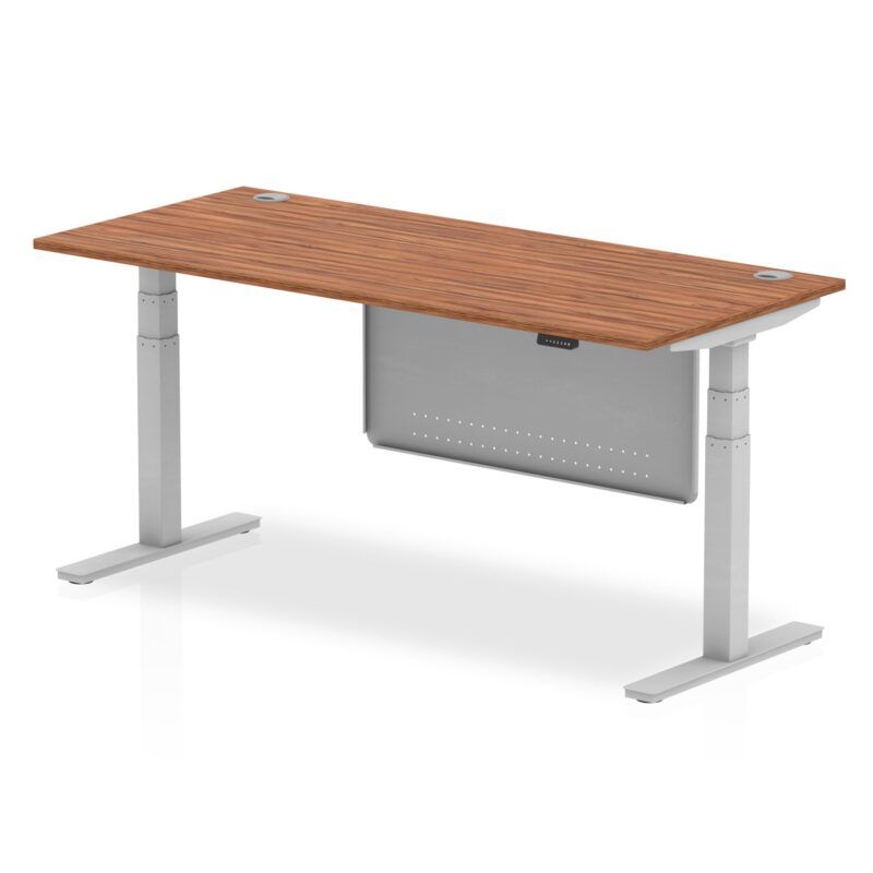 OE - Air Height Adjustable Desk with Cable Ports with Steel Modesty Panel - Image 9