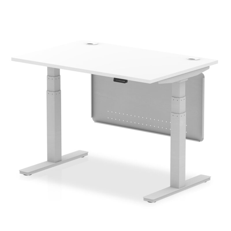 OE - Air Height Adjustable Desk with Cable Ports with Steel Modesty Panel - Image 10