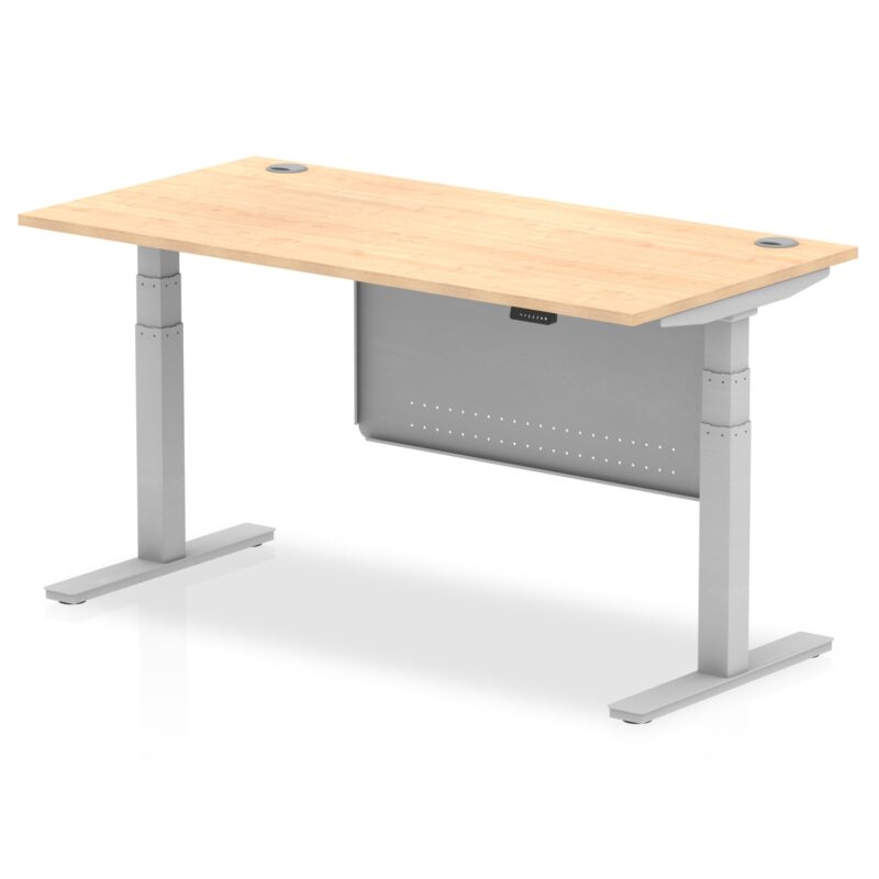 OE - Air Height Adjustable Desk with Cable Ports with Steel Modesty Panel - Image 16