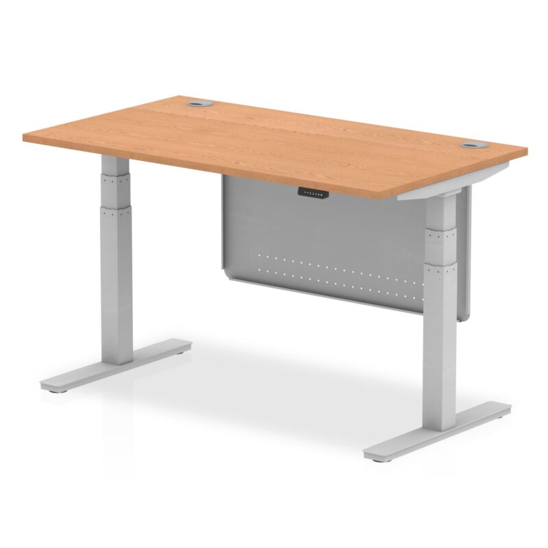 OE - Air Height Adjustable Desk with Cable Ports with Steel Modesty Panel - Image 19