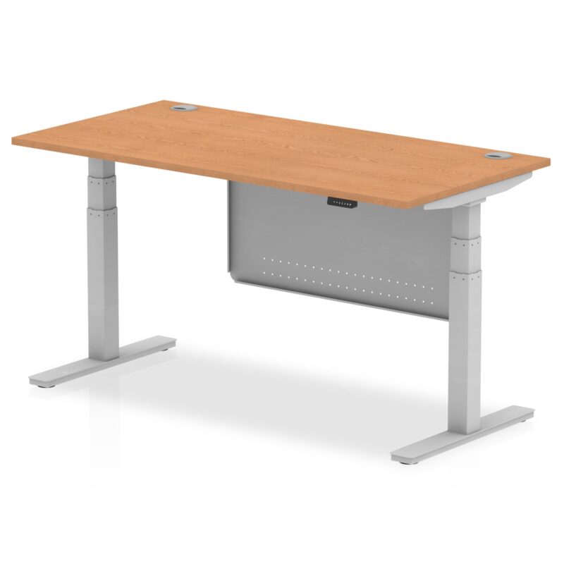 OE - Air Height Adjustable Desk with Cable Ports with Steel Modesty Panel - Image 20