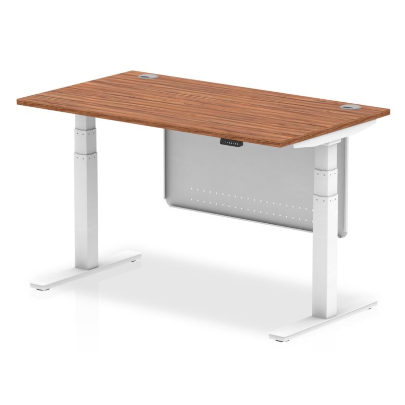 OE - Air Height Adjustable Desk with Cable Ports with Steel Modesty Panel - Image 27