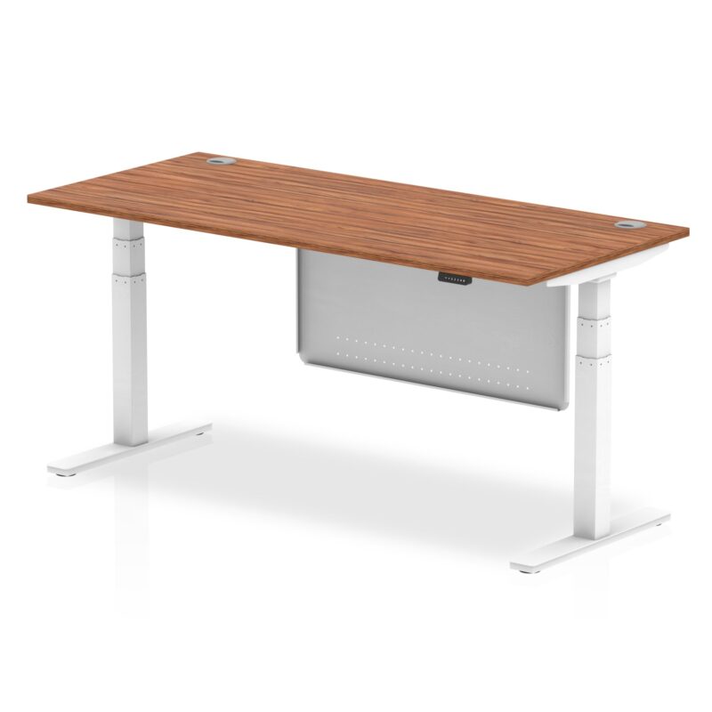 Air Height Adjustable Desk With Cable Ports With Steel Modesty Panel - Image 45