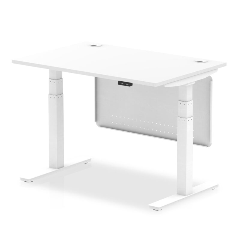OE - Air Height Adjustable Desk with Cable Ports with Steel Modesty Panel - Image 30