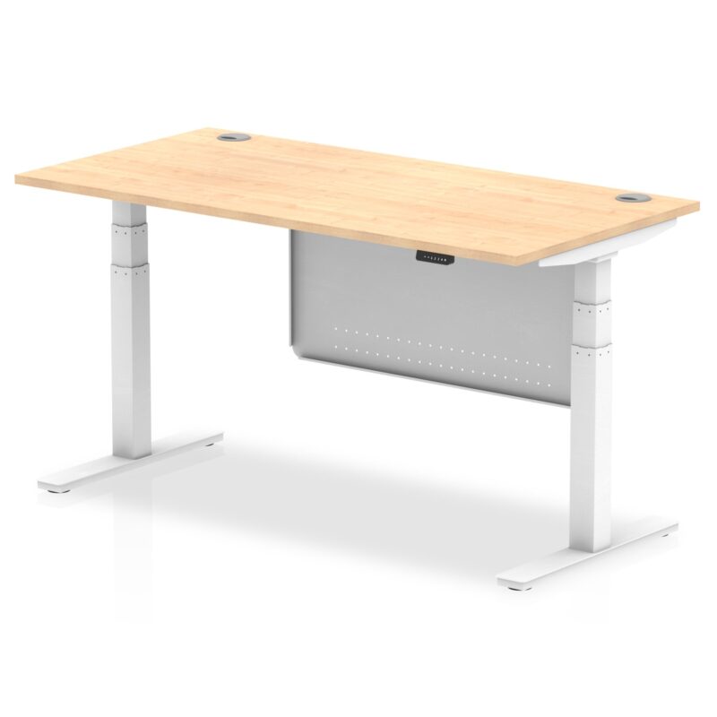 OE - Air Height Adjustable Desk with Cable Ports with Steel Modesty Panel - Image 36