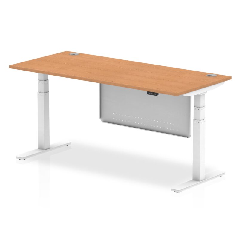 OE - Air Height Adjustable Desk with Cable Ports with Steel Modesty Panel - Image 40