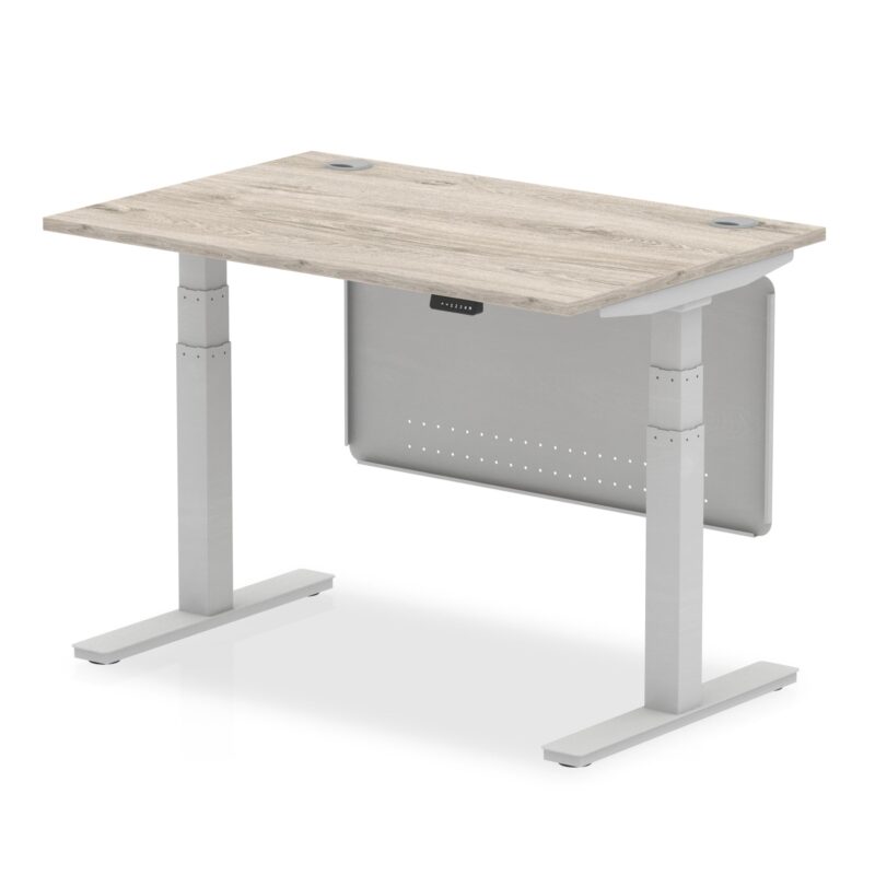 OE - Air Height Adjustable Desk with Cable Ports with Steel Modesty Panel - Image 41