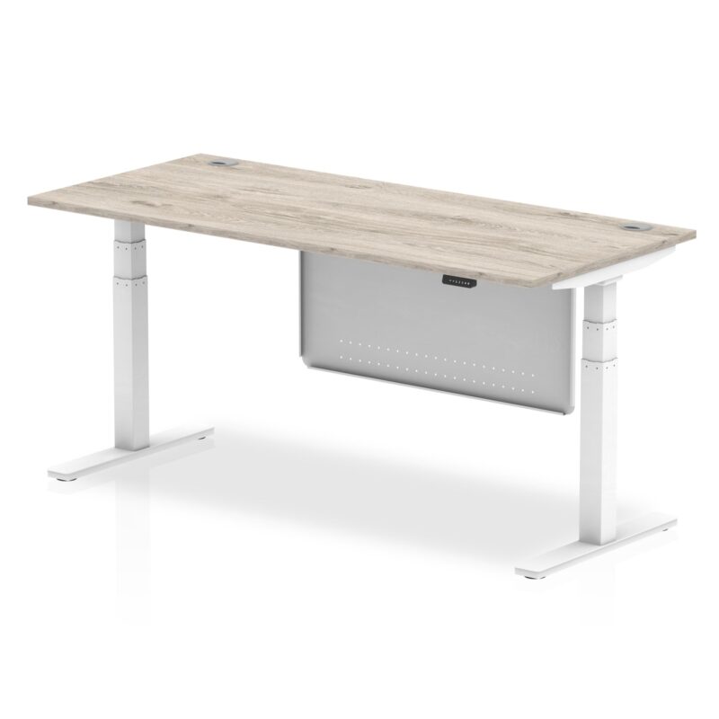 OE - Air Height Adjustable Desk with Cable Ports with Steel Modesty Panel - Image 48