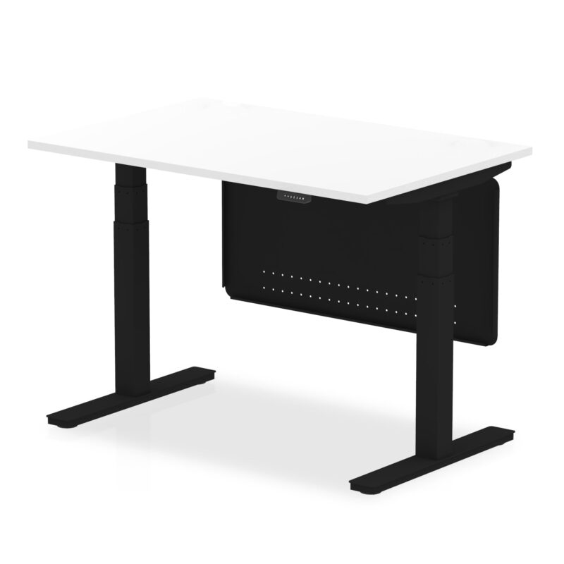 Air Height Adjustable Desk without Cable Ports with Steel Modesty Panel - Image 72