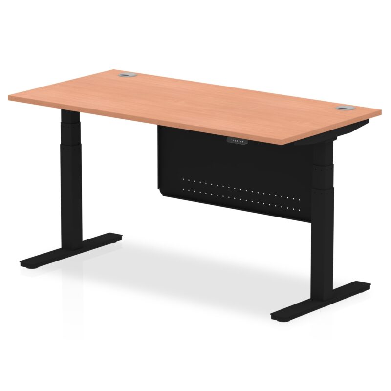 OE - Air Height Adjustable Desk with Cable Ports with Steel Modesty Panel - Image 50