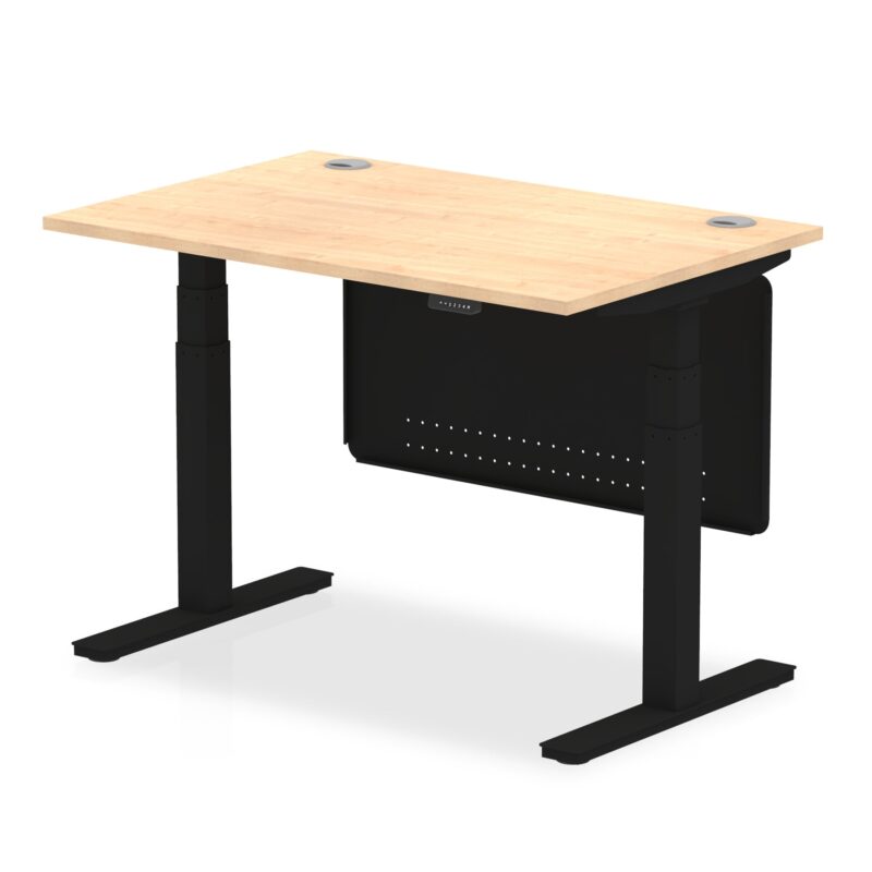 OE - Air Height Adjustable Desk with Cable Ports with Steel Modesty Panel - Image 60