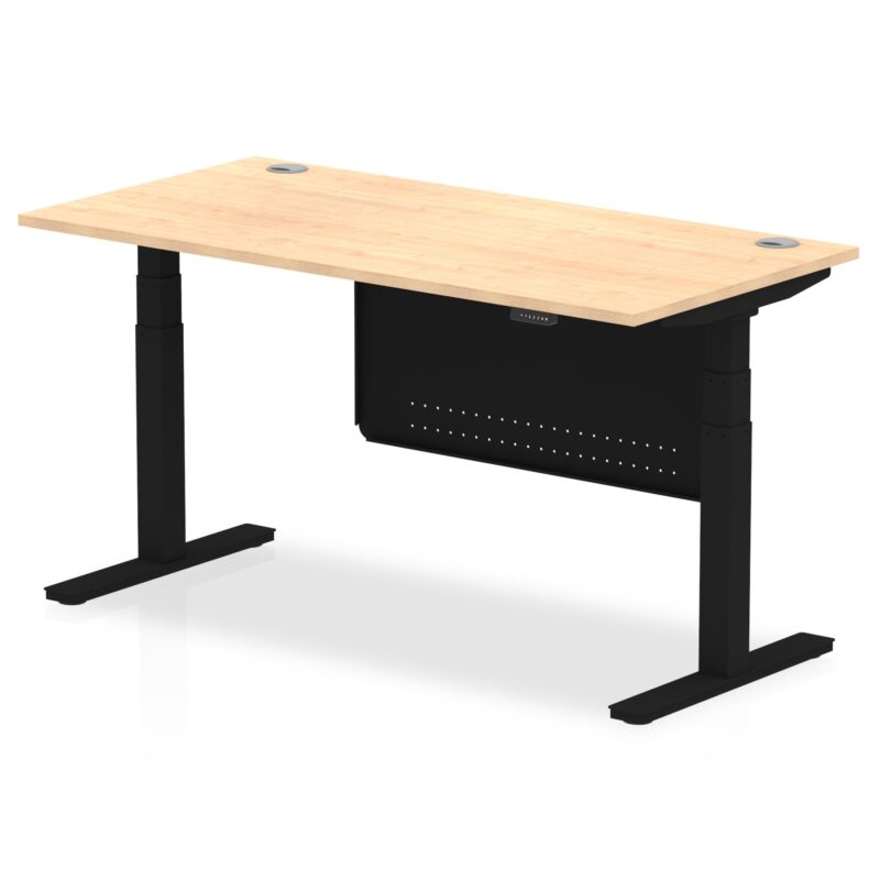 OE - Air Height Adjustable Desk with Cable Ports with Steel Modesty Panel - Image 62