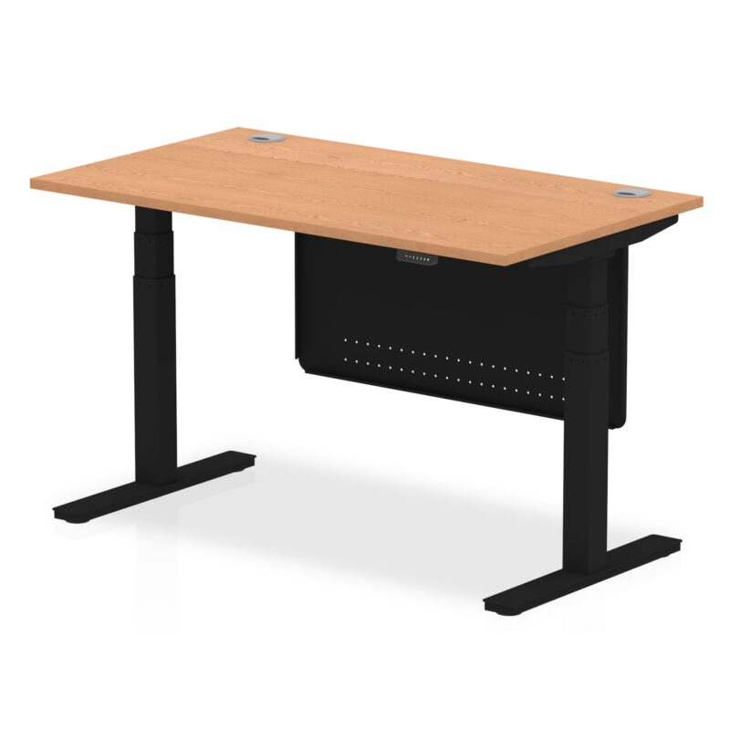 OE - Air Height Adjustable Desk with Cable Ports with Steel Modesty Panel - Image 65