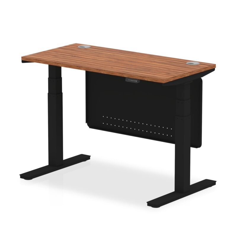 OE - Air Height Adjustable Slimline Desk with Cable Ports with Steel Modesty Panel - Image 52