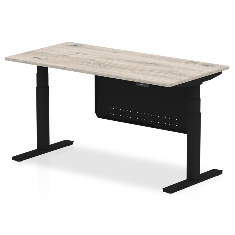 OE - Air Height Adjustable Desk with Cable Ports with Steel Modesty Panel - Image 70