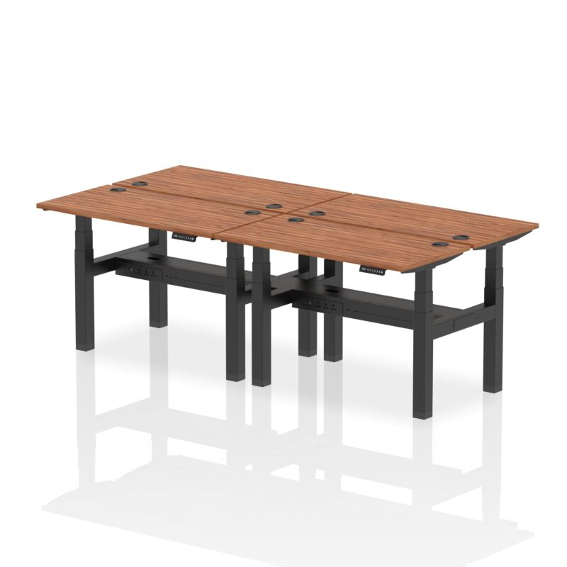 Air Back-to-Back Slimline Height Adjustable Bench Desk - 4 Person - Image 13
