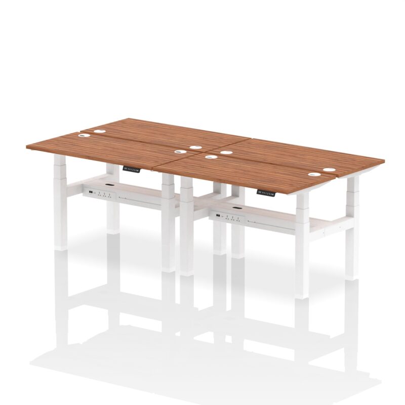Air Back-to-Back Slimline Height Adjustable Bench Desk - 4 Person - Image 15