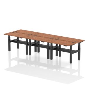 Air Back-to-Back Slimline Height Adjustable Bench Desk - 6 Person - Image 13