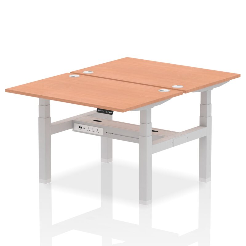 OE - Air Back-to-Back Height Adjustable Bench Desk - 2 Person - Image 2