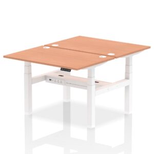 Air Back-to-Back Height Adjustable Bench Desk - 2 Person - Image 3