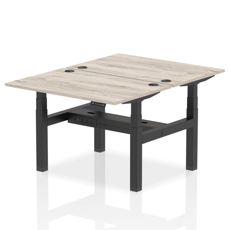 OE - Air Back-to-Back Height Adjustable Bench Desk - 2 Person - Image 4