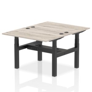 Air Back-to-Back Height Adjustable Bench Desk - 2 Person - Image 4