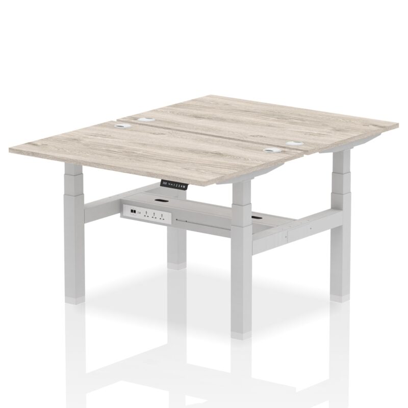 OE - Air Back-to-Back Height Adjustable Bench Desk - 2 Person - Image 5