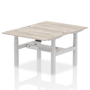 Air Back-to-Back Height Adjustable Bench Desk - 2 Person - Image 5