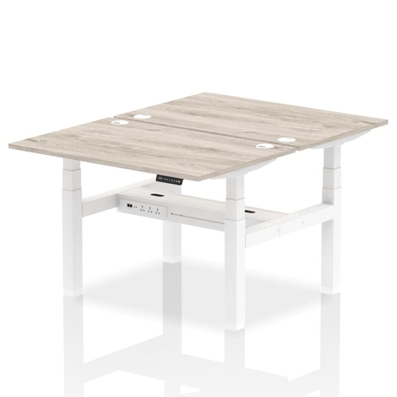 OE - Air Back-to-Back Height Adjustable Bench Desk - 2 Person - Image 6
