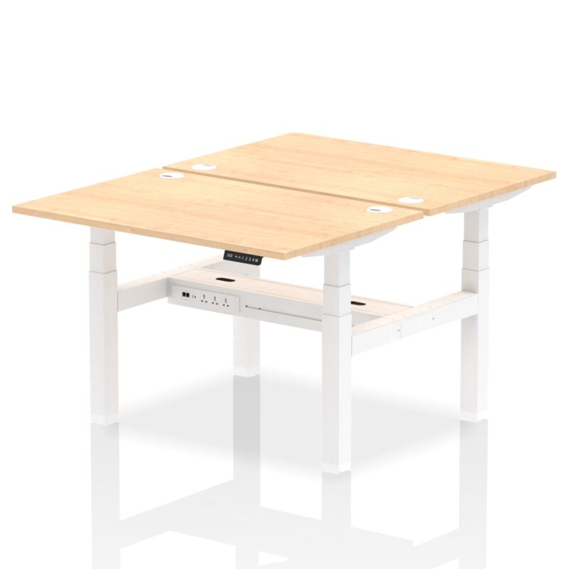 OE - Air Back-to-Back Height Adjustable Bench Desk - 2 Person - Image 9