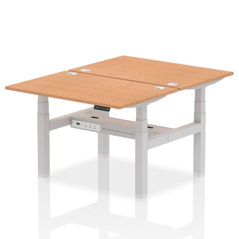 OE - Air Back-to-Back Height Adjustable Bench Desk - 2 Person - Image 11