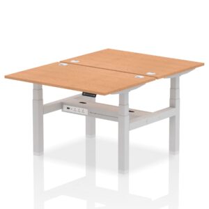 Air Back-to-Back Height Adjustable Bench Desk - 2 Person - Image 11