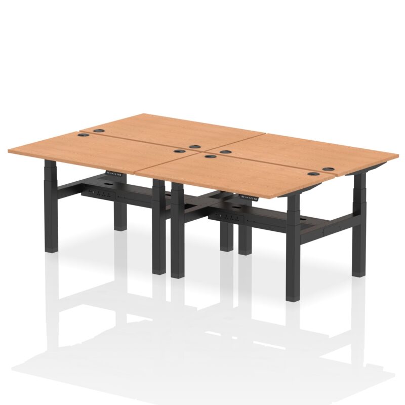 Air Back-to-Back Height Adjustable Bench Desk - 4 Person - Image 10