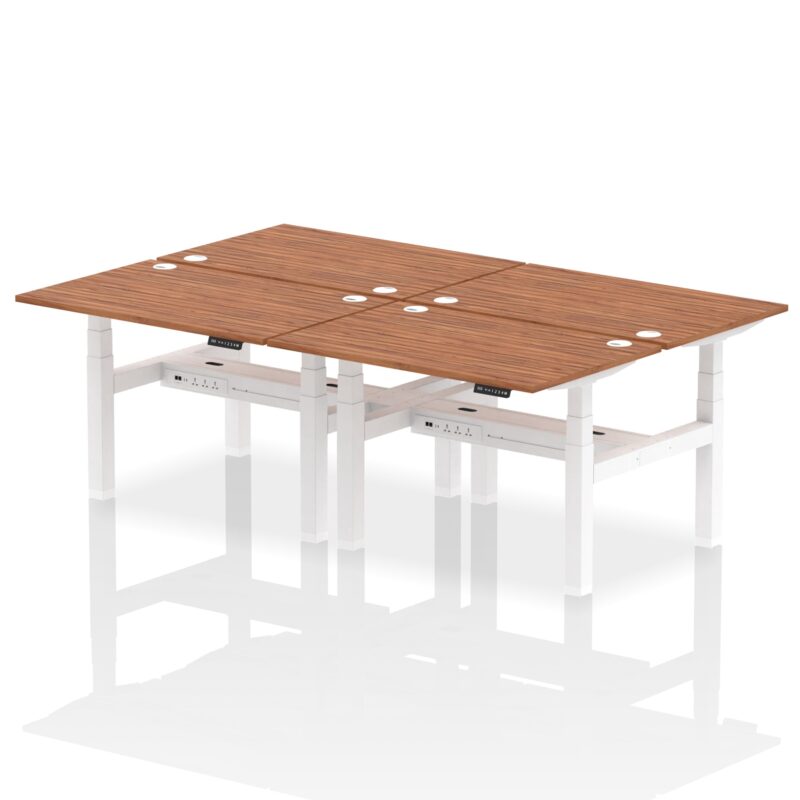 Air Back-to-Back Height Adjustable Bench Desk - 4 Person - Image 15