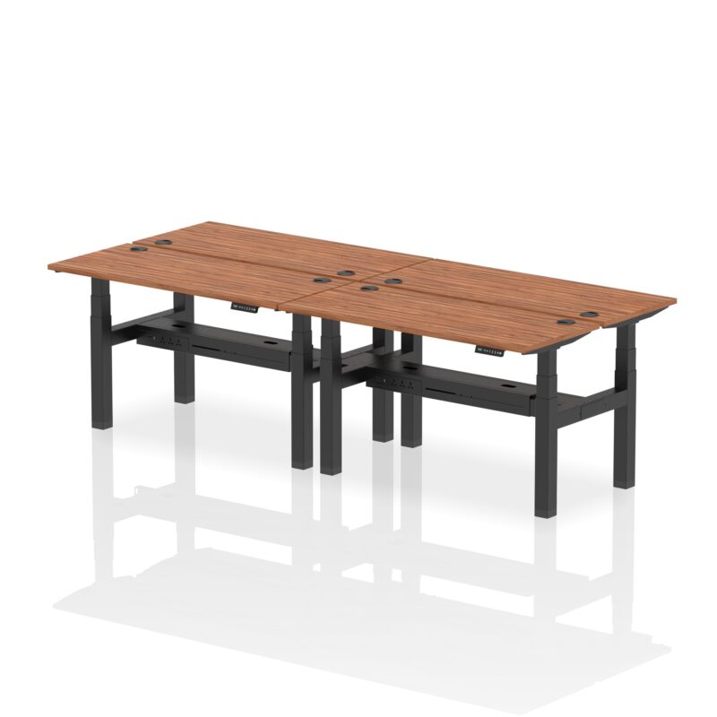 Air Back-to-Back Slimline Height Adjustable Bench Desk - 4 Person - Image 31