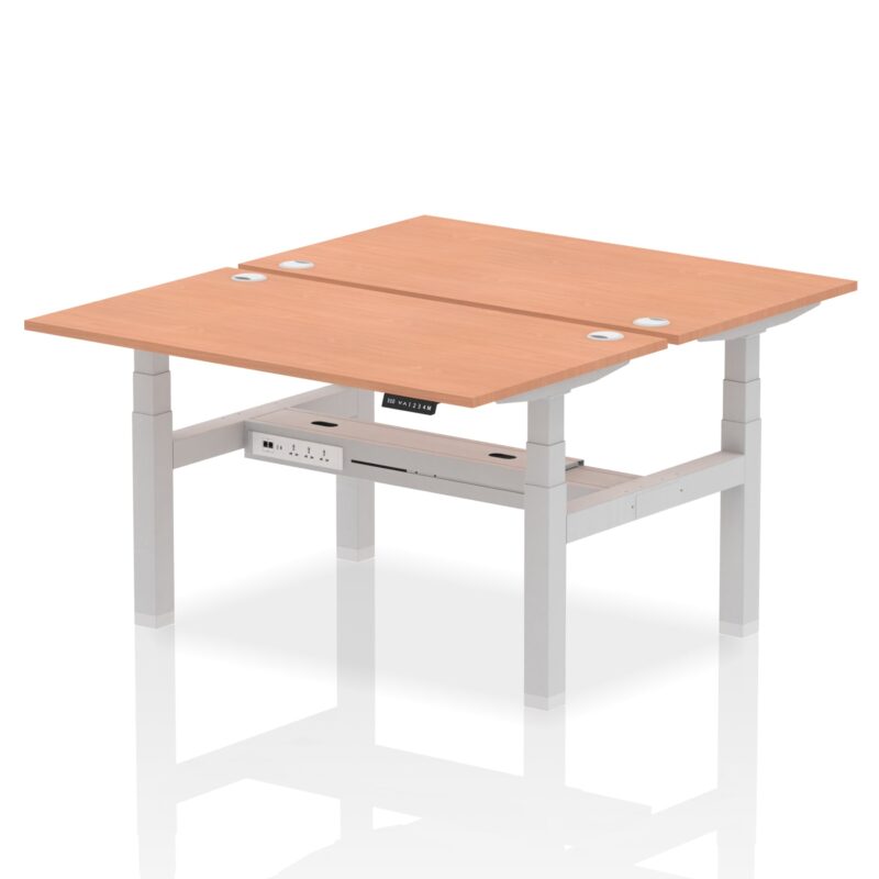 OE - Air Back-to-Back Height Adjustable Bench Desk - 2 Person - Image 20