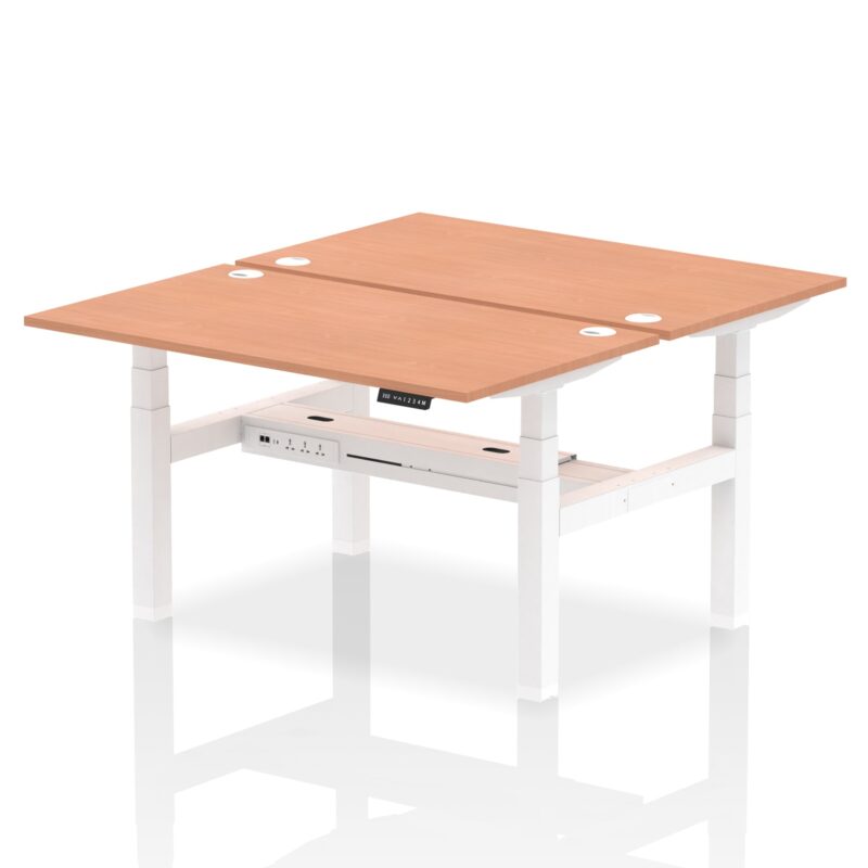 OE - Air Back-to-Back Height Adjustable Bench Desk - 2 Person - Image 21