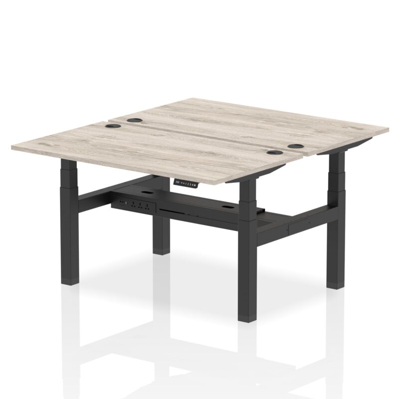 OE - Air Back-to-Back Height Adjustable Bench Desk - 2 Person - Image 22
