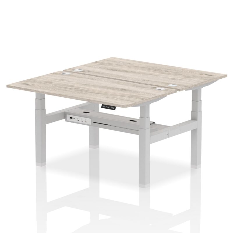 OE - Air Back-to-Back Height Adjustable Bench Desk - 2 Person - Image 23