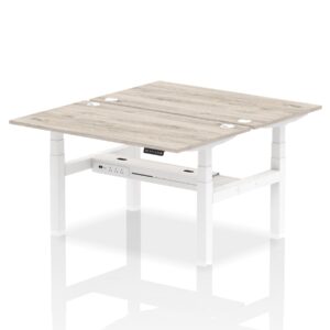 Air Back-to-Back Height Adjustable Bench Desk - 2 Person - Image 24