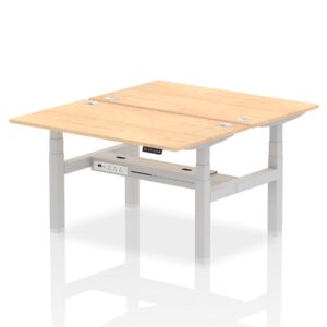 Air Back-to-Back Height Adjustable Bench Desk - 2 Person - Image 26