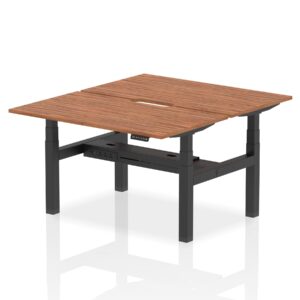 Air Back-to-Back Scalloped Edge Height Adjustable Bench Desk - 2 Person - Image 31