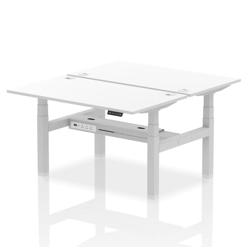 OE - Air Back-to-Back Height Adjustable Bench Desk - 2 Person - Image 35