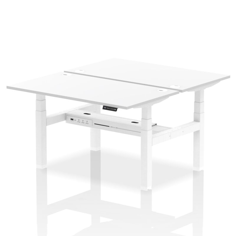 OE - Air Back-to-Back Height Adjustable Bench Desk - 2 Person - Image 36