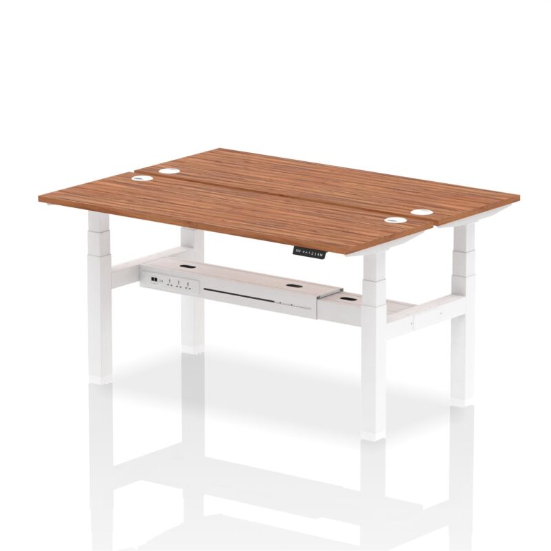 Air Back-to-Back Slimline Height Adjustable Bench Desk - 2 Person - Image 51